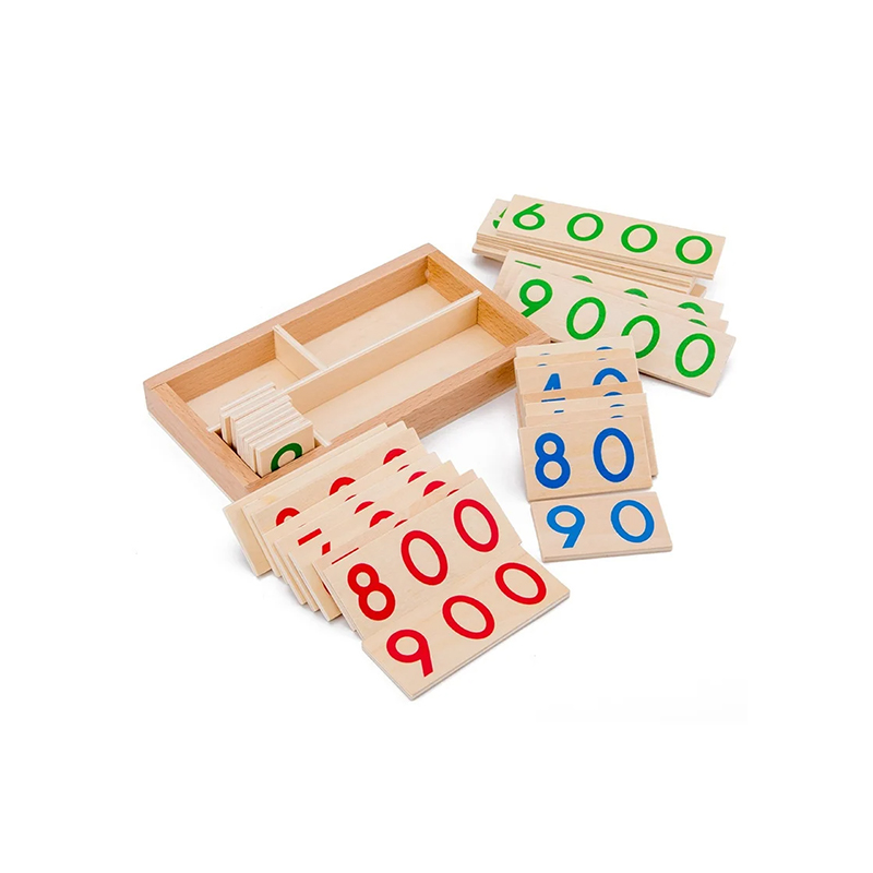 Ensemble modulaire en bois de calcul Montessori