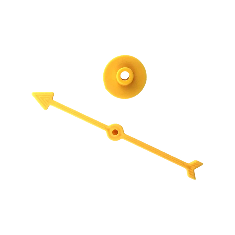 Accessoires de flèche de jeu rotatifs en plastique de couleur