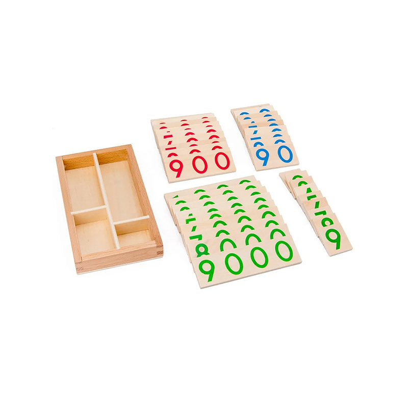 Ensemble modulaire en bois de calcul Montessori