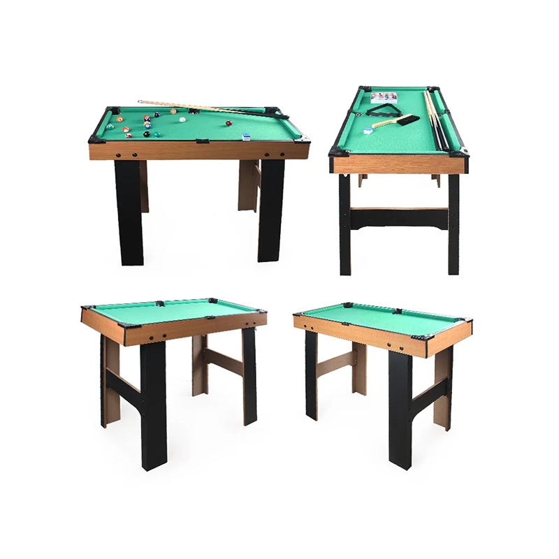 Table multi-jeux 4-en-1 avec baby-foot, air hockey, tennis de table et billard