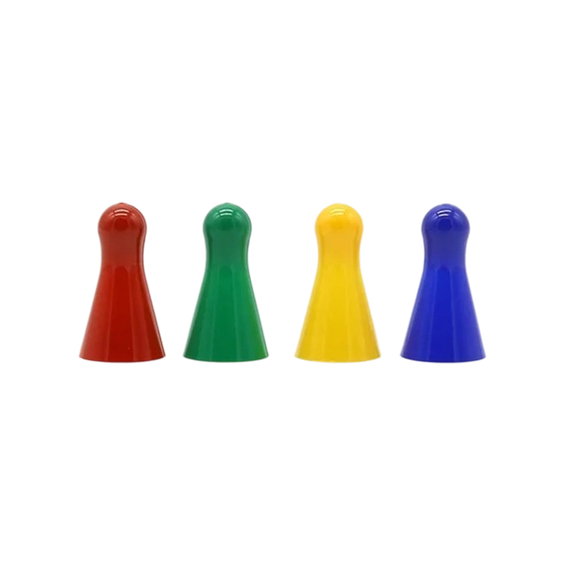 Pions Ludo en plastique multicolores