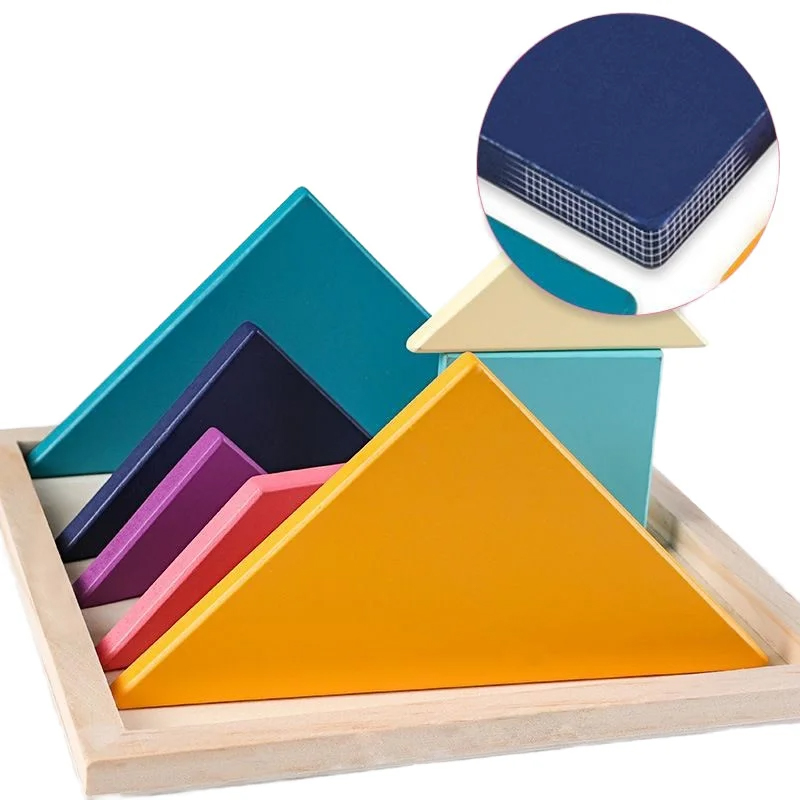 Ensemble de Tangram Montessori ColorWood