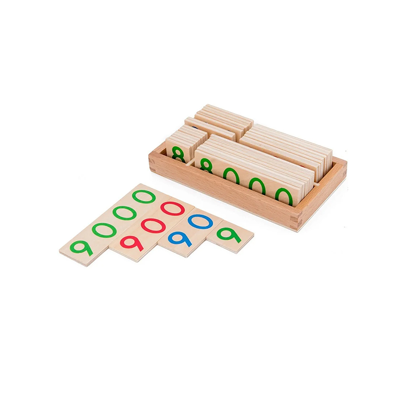 Ensemble modulaire en bois de calcul Montessori