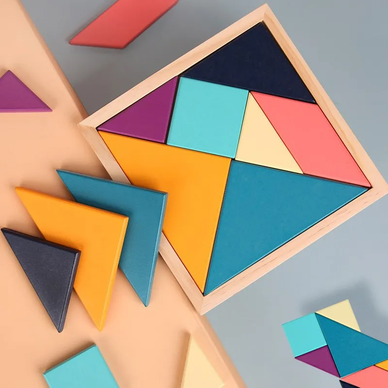 Ensemble de Tangram Montessori ColorWood