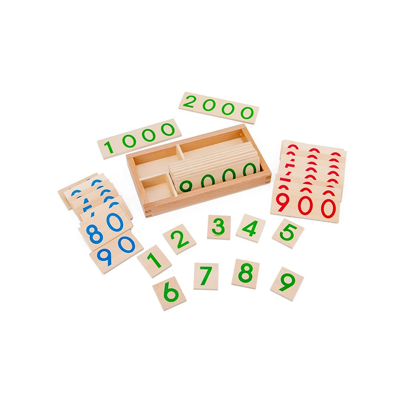 Ensemble modulaire en bois de calcul Montessori