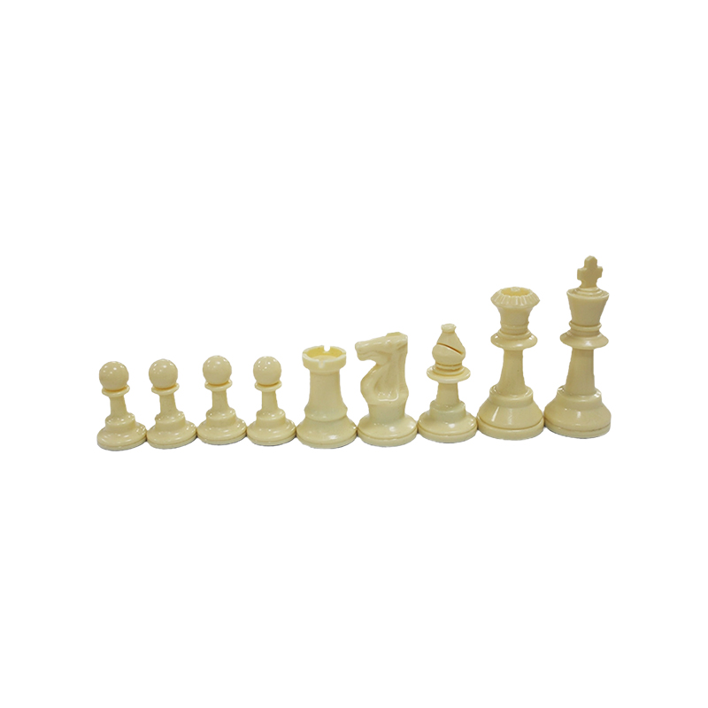 Pièces d'échecs Staunton classiques en bois blanc