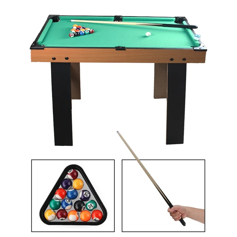 Table multi-jeux 4-en-1 avec baby-foot, air hockey, tennis de table et billard