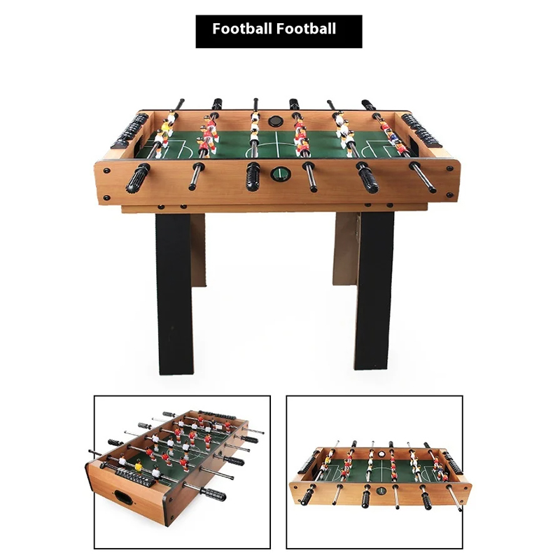 Table multi-jeux 4-en-1 avec baby-foot, air hockey, tennis de table et billard