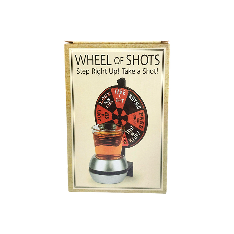 Jeu de roulette sur la table des vins