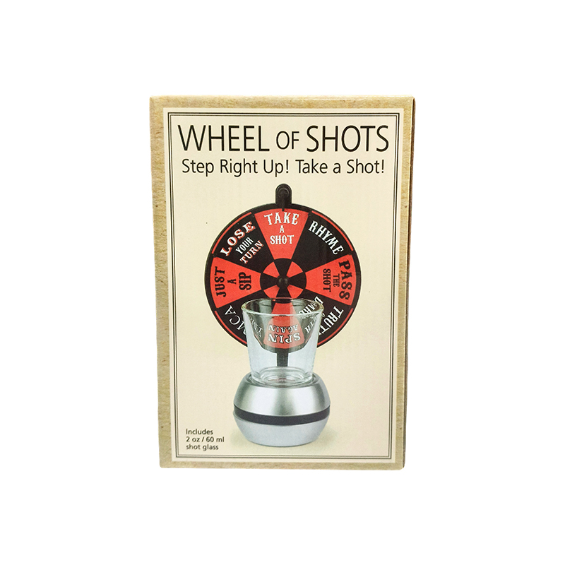 Jeu de roulette sur la table des vins