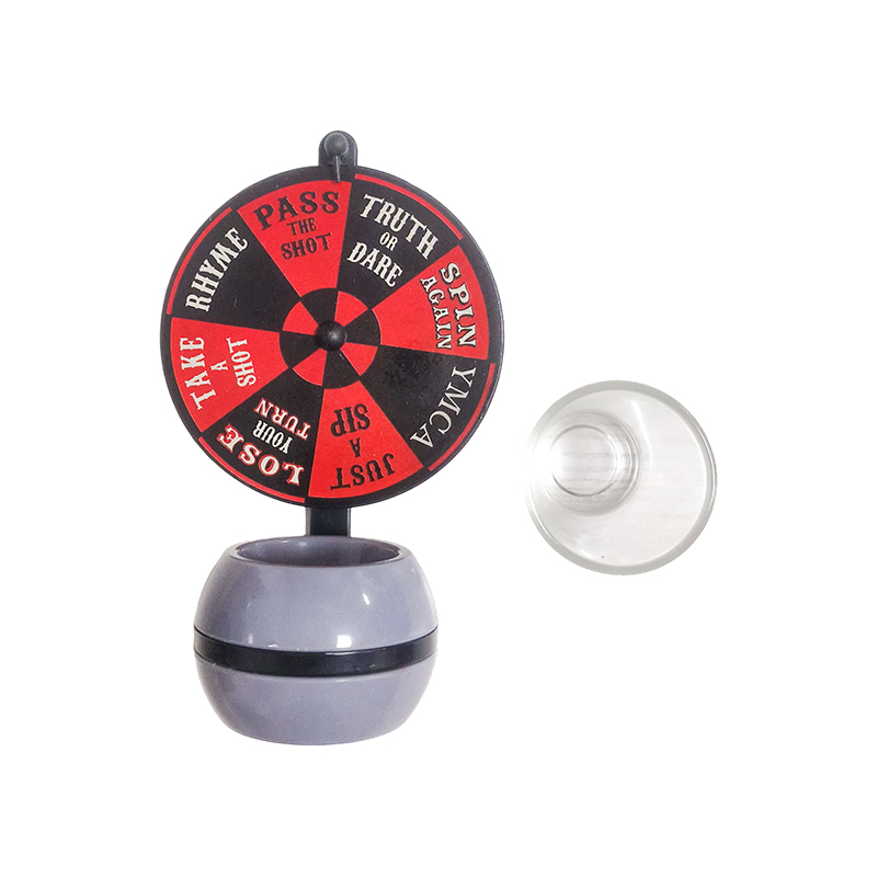 Jeu de roulette sur la table des vins