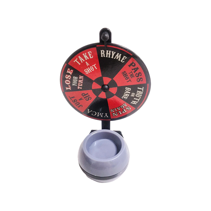 Jeu de roulette sur la table des vins
