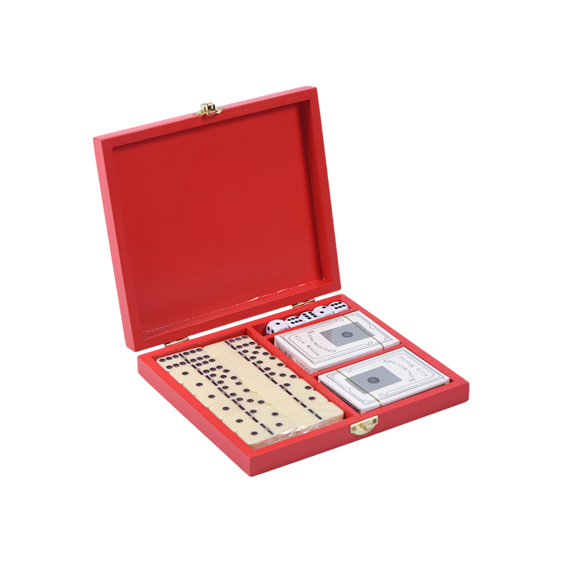 Ensemble de jeu double portable Redwood Box (Dominos et Poker)