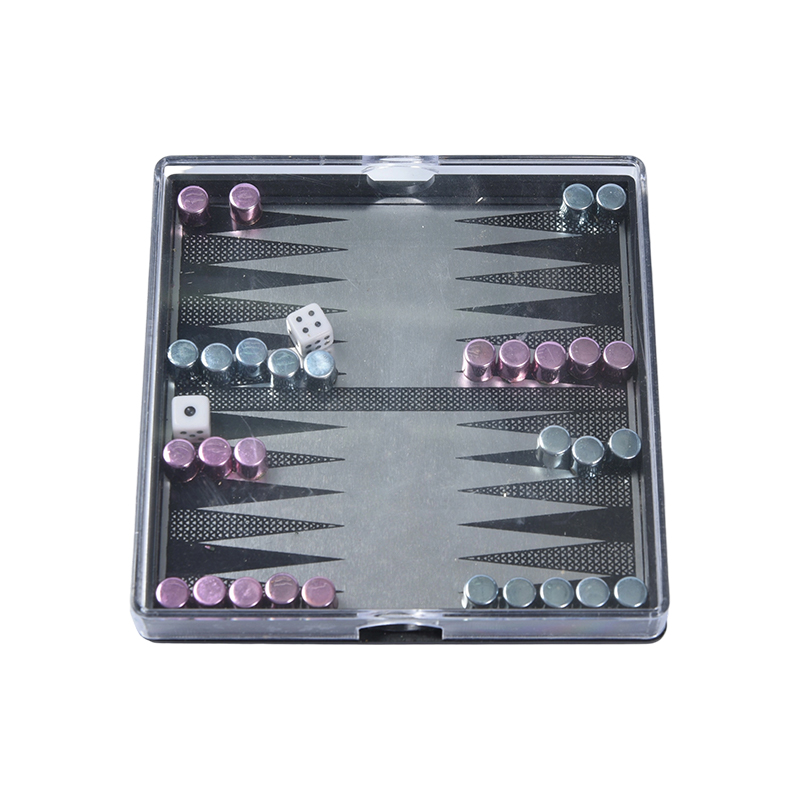 Ensemble de backgammon magnétique portable