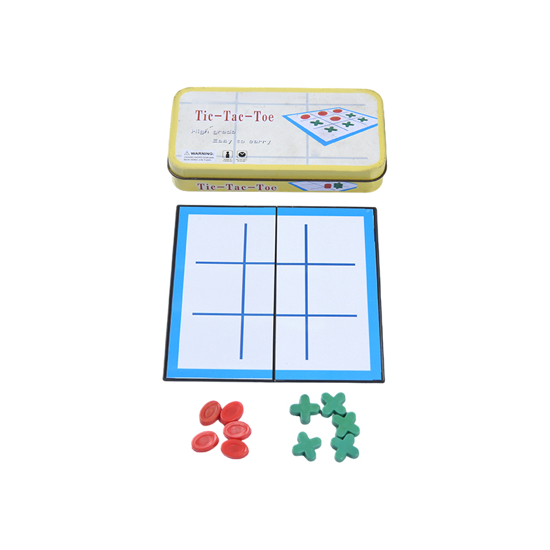 Ensemble Tic-Tac-Toe classique portable avec étui de rangement en métal
