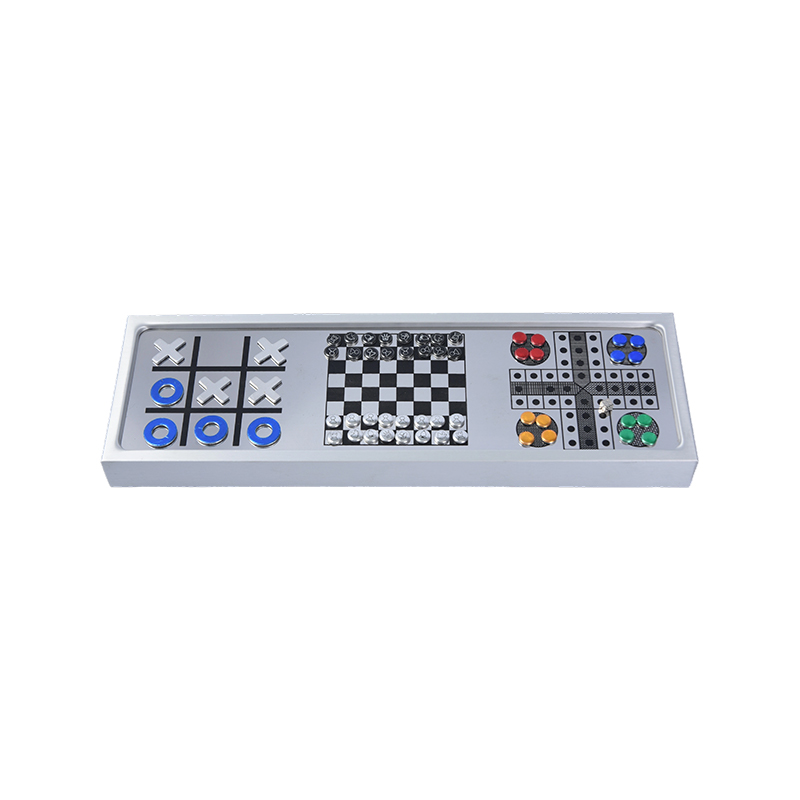 Alliage d'aluminiumJeu d'échecs magnétique 3 en 1