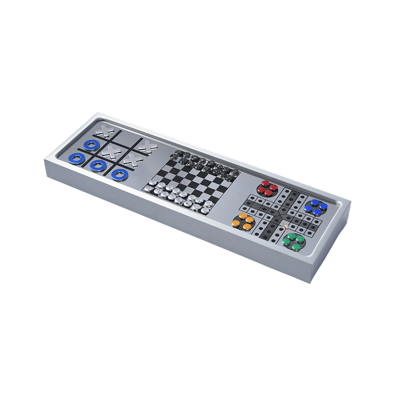Alliage d'aluminiumJeu d'échecs magnétique 3 en 1