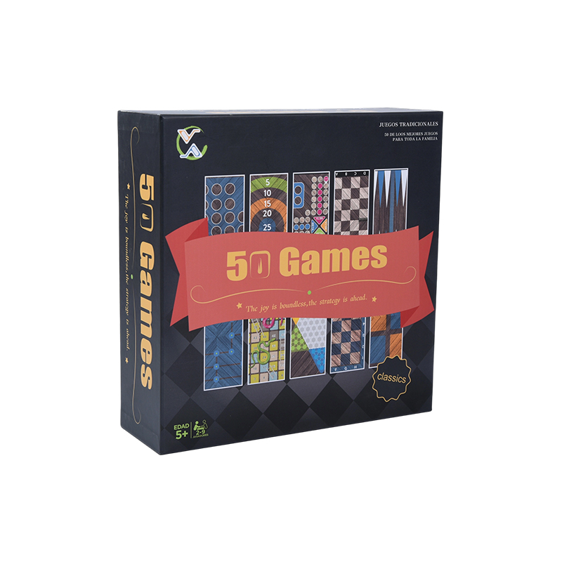Ensemble de jeu de société traditionnel 50 en 1