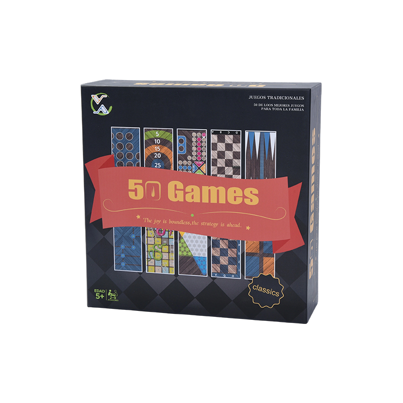 Ensemble de jeu de société traditionnel 50 en 1