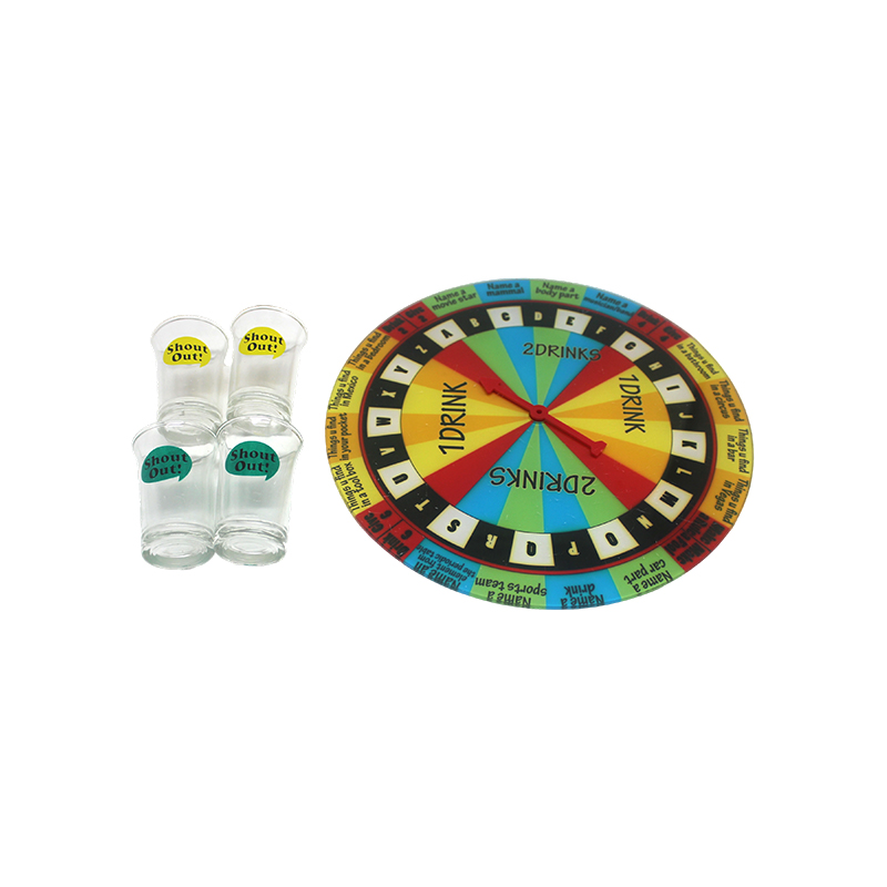 Jeu de roulette sur la table des vins