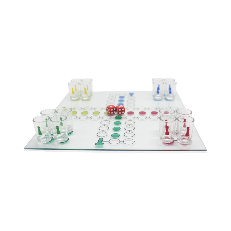 Ensemble de jeu à boire Crystal Ludo