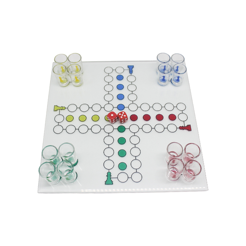 Ensemble de jeu à boire Crystal Ludo