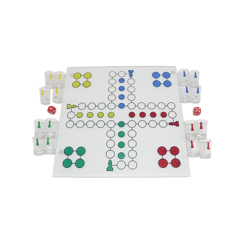 Ensemble de jeu à boire Crystal Ludo