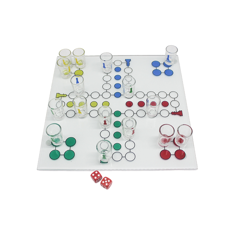 Ensemble de jeu à boire Crystal Ludo