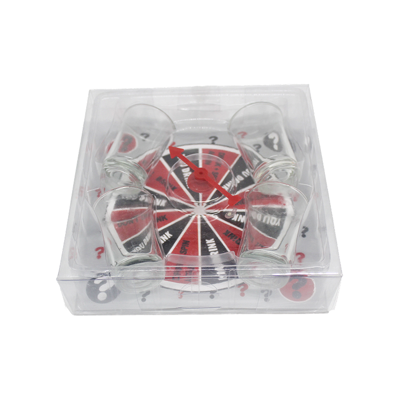 Jeu de roulette sur la table des vins