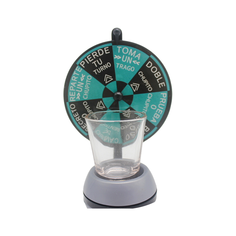 Jeu de roulette sur la table des vins