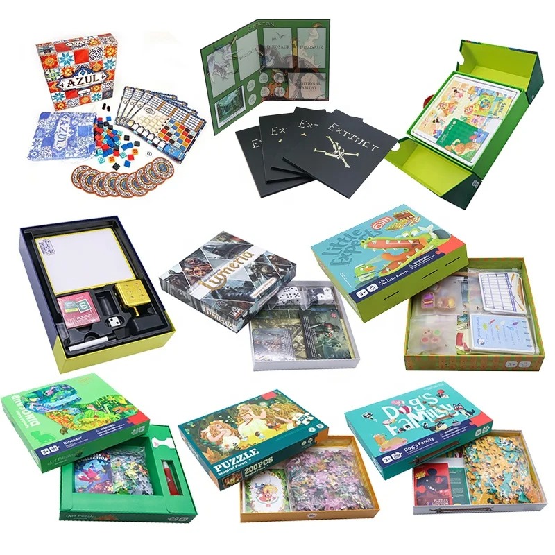 Collection de jeux de société personnalisés - Ensemble de jeu familial multithème
