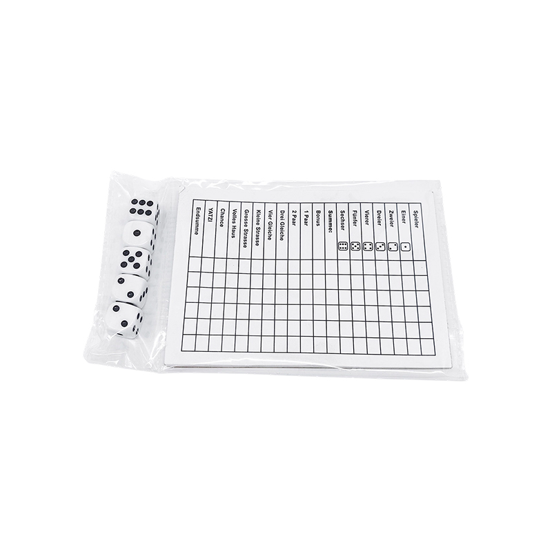 Ensemble de tableau de bord YATZY Classic Dice Game Essentials