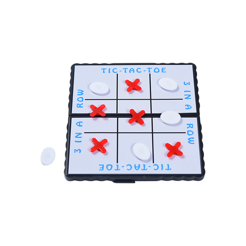 Jeu de Tic-Tac-Toe pliable magnétique - Édition voyage compacte