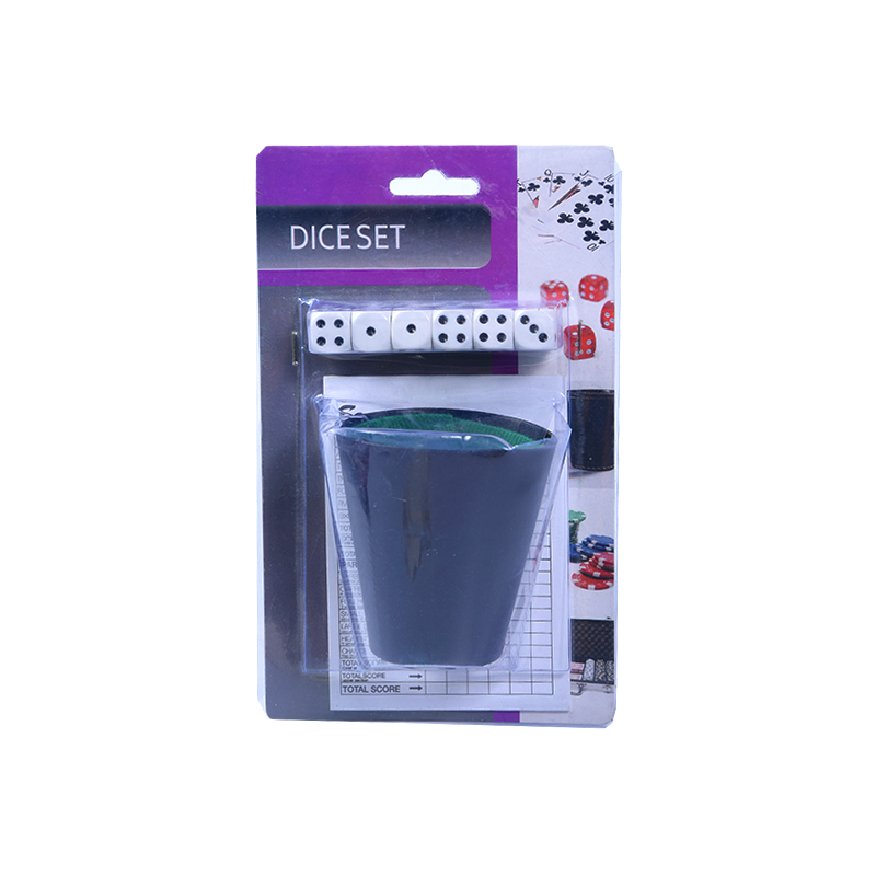Jeu de dés portables Gaming Essentials avec gobelet roulant