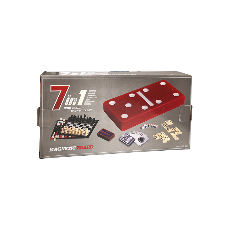 Édition Red Polka-Dot – Ensemble combiné classique de dominos et de cribbage