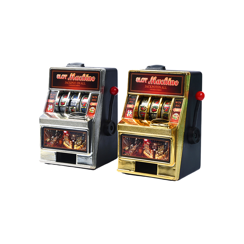 Mini machine à sous classique – Pack double argent et or
