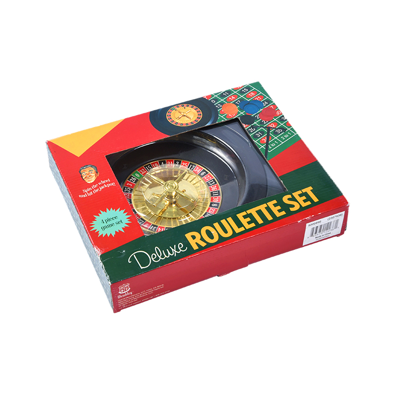 Ensemble de roulette de luxe – Ensemble de jeu de 4 pièces dans un emballage vibrant