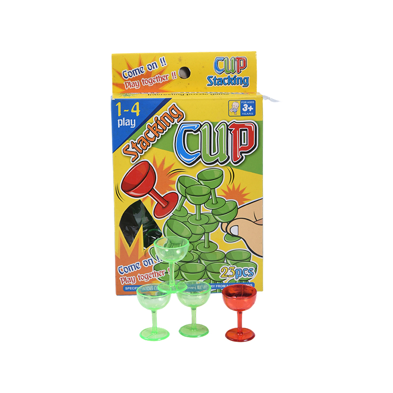 Jouet de développement pour tout-petits – gobelets empilables en plastique de 23 pièces avec motif de dessin animé
