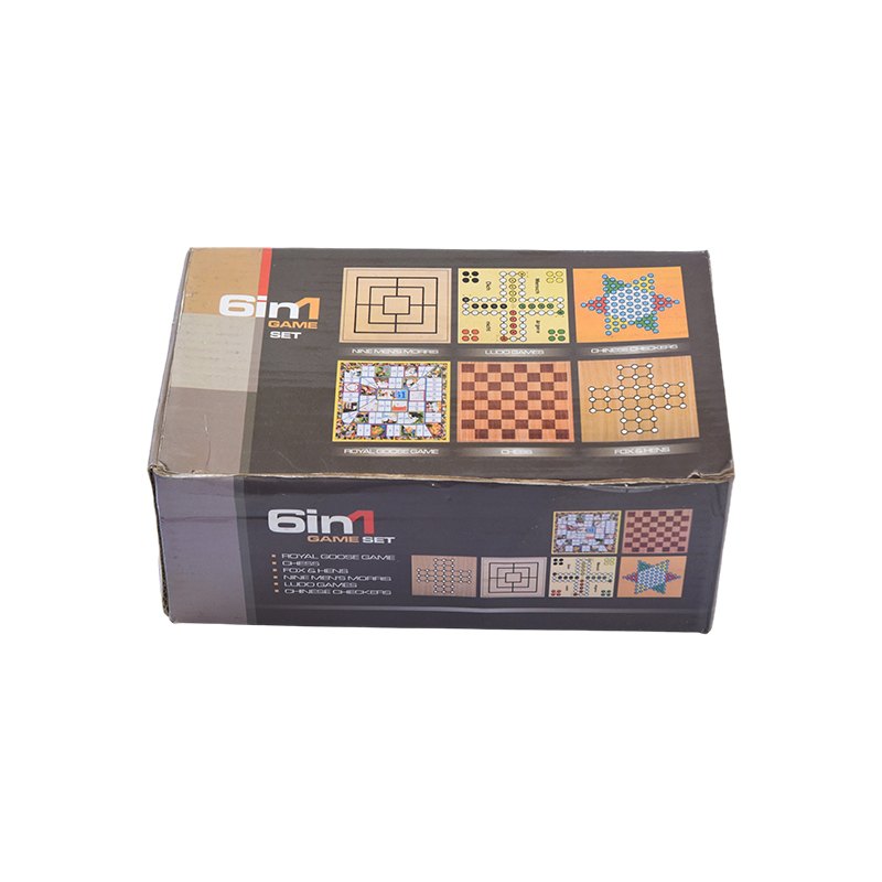 Ensemble de jeu de société magnétique 6 en 1 avec boîtier portable