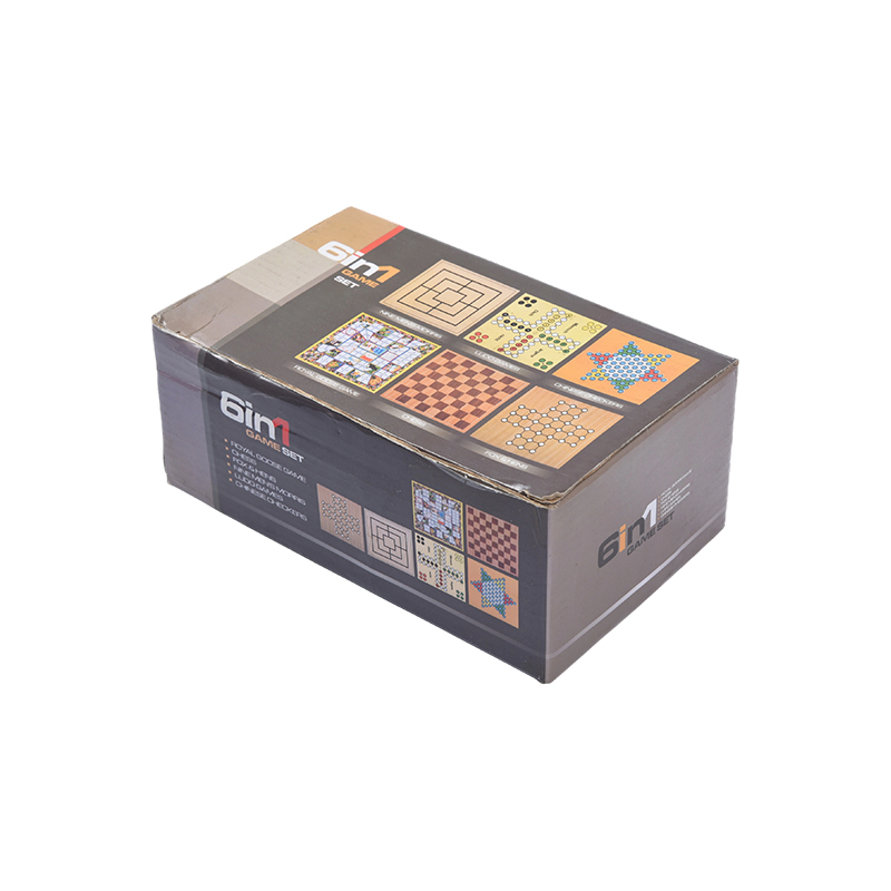 Ensemble de jeu de société magnétique 6 en 1 avec boîtier portable