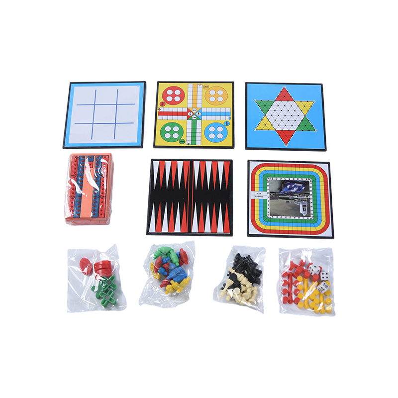 Ensemble de jeu de voyage magnétique 12 en 1, coffret en métal