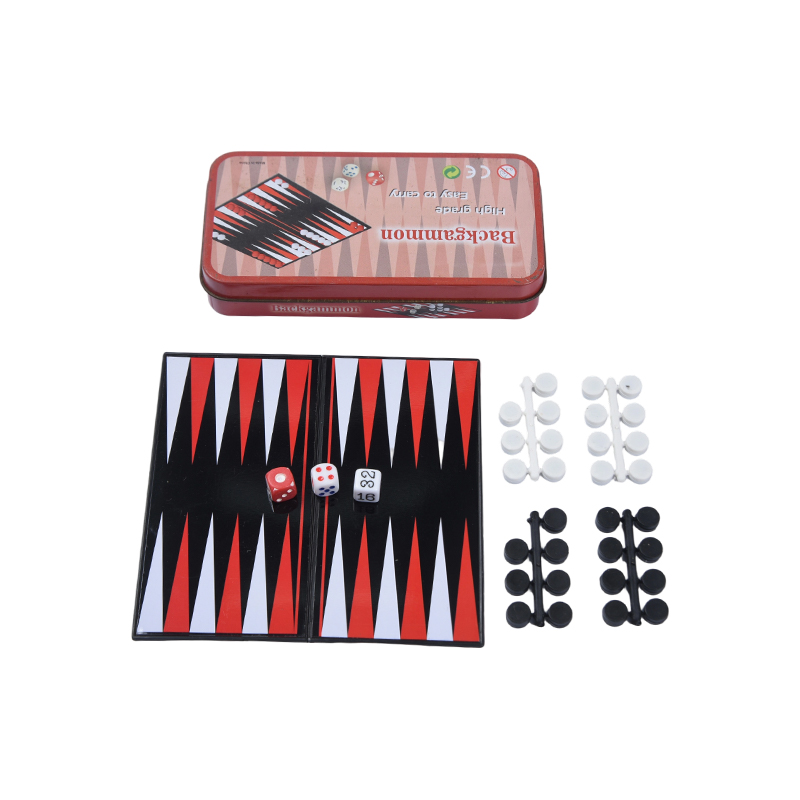 Ensemble de jeu de backgammon portable en métal