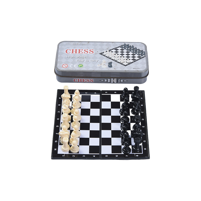 Jeu d'échecs magnétique portable en métal