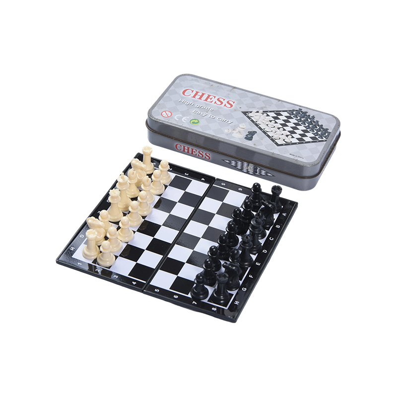 Jeu d'échecs magnétique portable en métal