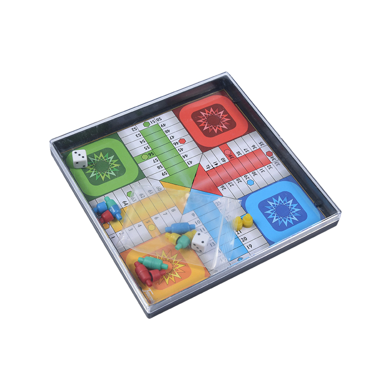 Jeu d'échecs volants classique (Ludo), édition boîtier en plastique Portable