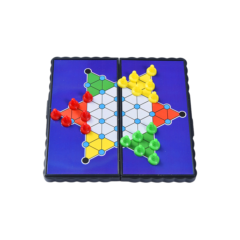 Jeu de dames chinois pliable magnétique, édition de voyage portable