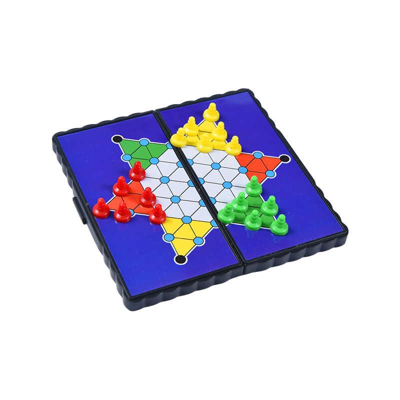 Jeu de dames chinois pliable magnétique, édition de voyage portable