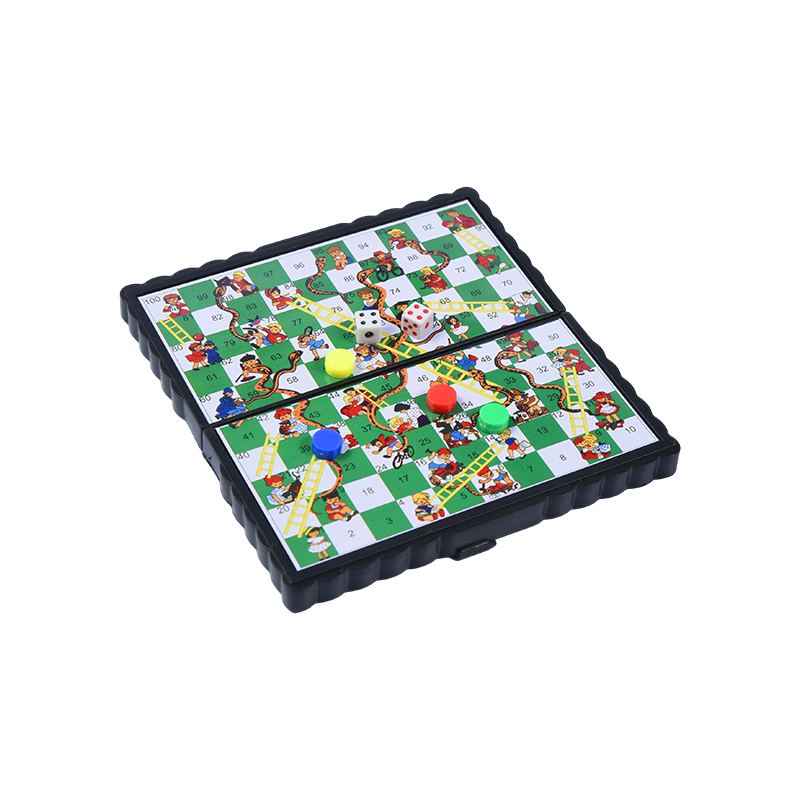 Jeu de serpents et d'échelles magnétiques classiques, édition familiale portable