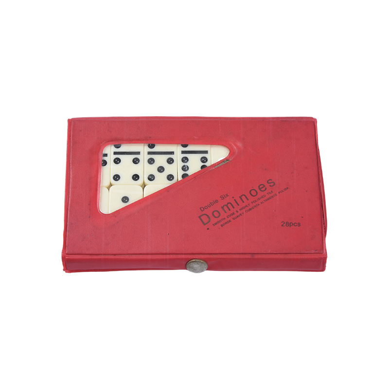 Jeu de tuiles classique en déplacement – ​​Ensemble de dominos compact en plastique avec étui portable