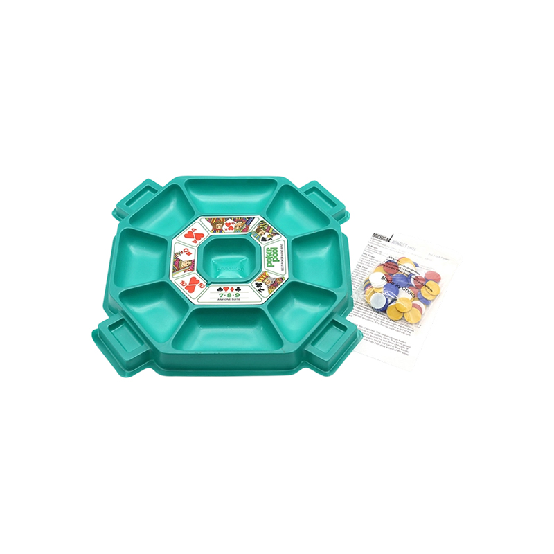 Plateau à jetons de poker classique et ensemble de jetons